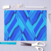 Intricate Cobalt Blue Marble Pattern Tissuepapier (Craft)