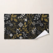 Intricate floral pattern with gold and white  (Serviette à main)