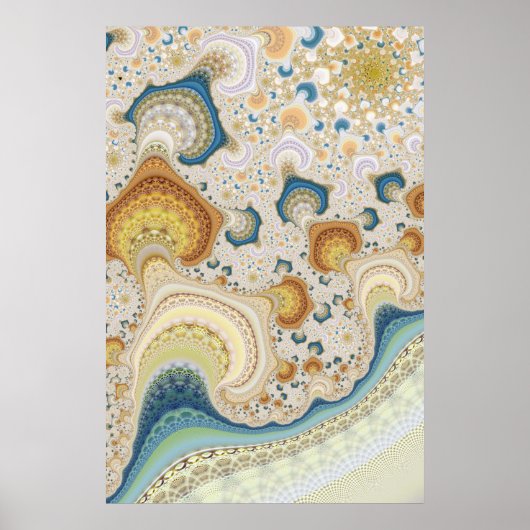 Intricate Fractal Pattern Poster (Voorkant)