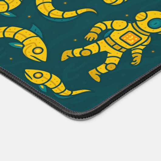 Intricate Steampunk Eel and Diver Underwater Scene (Coin)