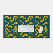 Intricate Steampunk Eel and Diver Underwater Scene Bureaumat (Keyboard & Muis)