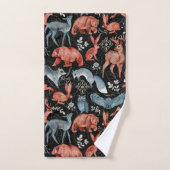  Intricate woodland animals pattern (Serviette à main)