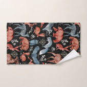  Intricate woodland animals pattern Bad Handdoek (Handdoek)