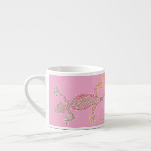 Intricately Detailed Gecko Espresso Mug Espresso Kop (Links)