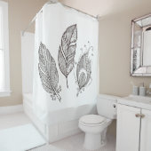 Intriciteit damestuel douchegordijn (In situ)