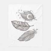 Intriciteit damestuel fleece deken (Voorkant)