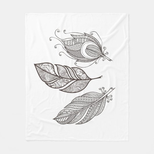 Intriciteit damestuel fleece deken (Voorkant)