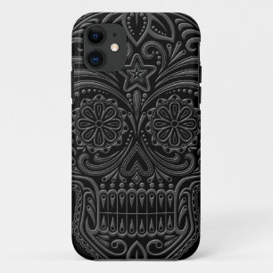 Intriciteit Donkere suikerschedel iPhone 11 Hoesje