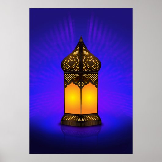 Intriciteit van de Islamitische Vloerlamp Poster (Voorkant)