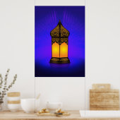Intriciteit van de Islamitische Vloerlamp Poster (Keuken)
