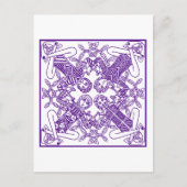Intrict Celtic Knot Interlinked Symbolisme Briefkaart (Voorkant)