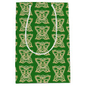 Intrict Gold Celtic Butterfly Pattern Medium Cadeauzakje (Voorkant)