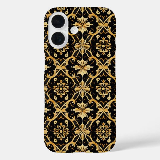 Intrict Gold Pattern Case-Mate iPhone Case (Achterkant)