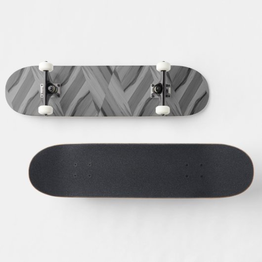 Intrict grijs marmer Pattern Skateboard (Horizontaal)