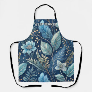 Intrigerend Blauw & Groen Botanisch - Sterrenachti Schort