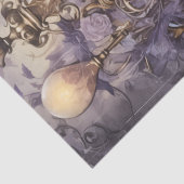 Intrigerende Fantasy Gothic Raven & Florals Tissuepapier (Detail)