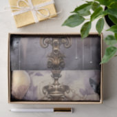 Intrigerende Fantasy Gothic Raven & Florals Tissuepapier (Geschenk)