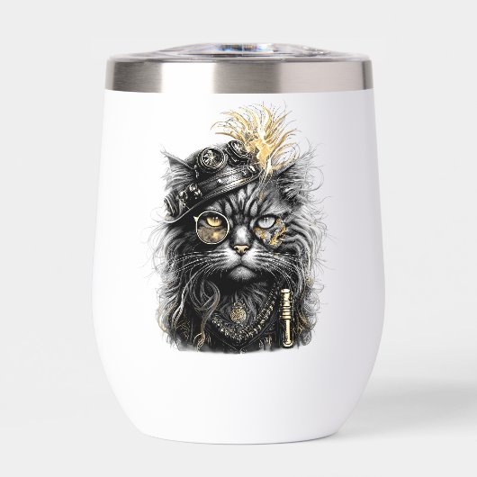 Intrigerende Steampunk Kat (Voorkant)