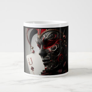 Intriguant Jack of Spades Masque café Mug Harleq