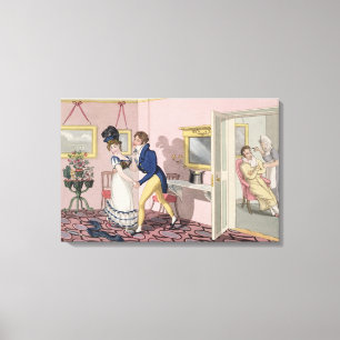 Intrigue, bord 10 van "De vereiste kwalificaties" Canvas Afdruk