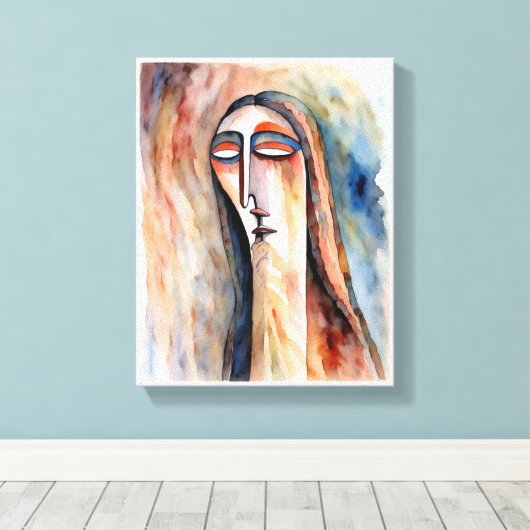 intrigue canvas afdruk (Insitu (Houten vloer))