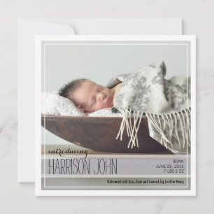 Intro classique   Blue Dots Baby Faire-part