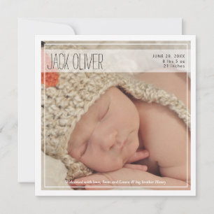 Intro classique   Faire-part bébé