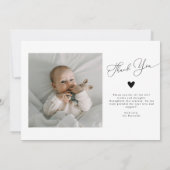 Introduceer vrolijk Bold Name Birth Announcement Aankondiging (Achterkant)