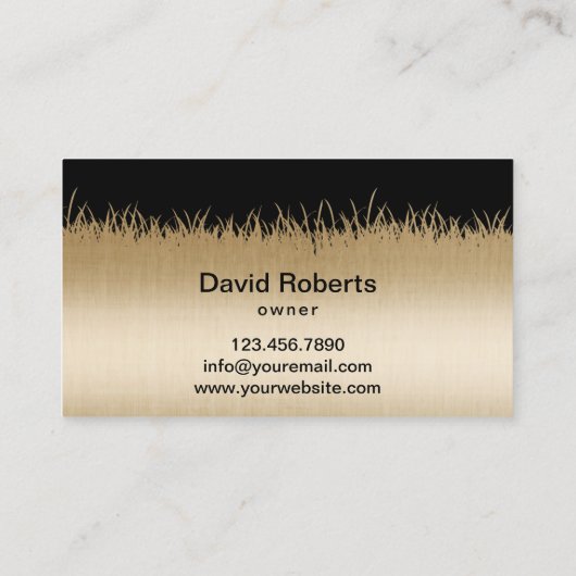 Introductie en landschapsontwerp Modern Black & Go Visitekaartje (Achterkant)
