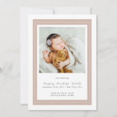 Introductie van Baby Foto Boho Birth Aankondiging (Voorkant)