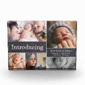 Introductie van de aankondiging van de geboorte va fotoblokken (Voorkant)