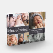 Introductie van de aankondiging van de geboorte va fotoblokken (Links)