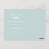 Introductie van de geboorteaankondiging van de fot briefkaart (Achterkant)