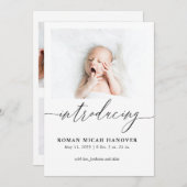 Introductie van de moderne 3de aankondiging van de (Voorkant / Achterkant)