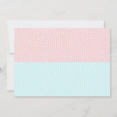 Introductie van de moderne grafische geboorte aankondiging (Achterkant)