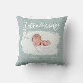 Introductie van elegante minimale fotogeboorte kussen (Achterkant)