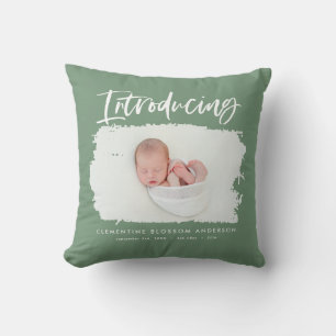 Introductie van elegante minimale fotogeboorte kussen