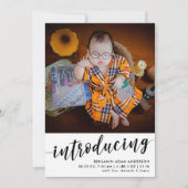 Introductie van Foto Collage Baby Birth Aankondiging (Voorkant)