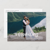 Introductie van het Briefkaart van de Oplopement (Voorkant / Achterkant)