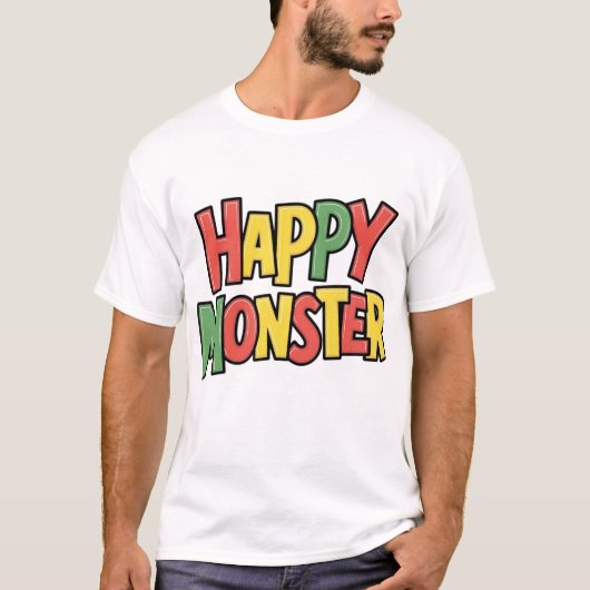 Introductie van het Happy Monster T-shirt 💩👕 (Voorkant)