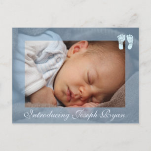 Introductie van het nieuwe Briefkaart Baby Announc