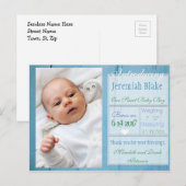 Introductie van het nieuwe Briefkaart van de Aanko (Voorkant / Achterkant)