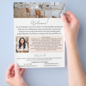 Introductie van makelaar flyer (Hand)