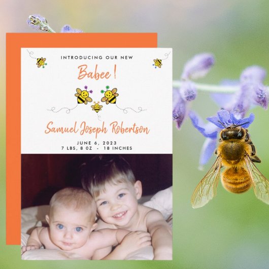 Introductie van onze nieuwe Babee Bee-foto naam  Aankondiging