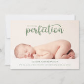 Introductie van Perfection Simple Script Photo Bir Aankondiging (Voorkant)