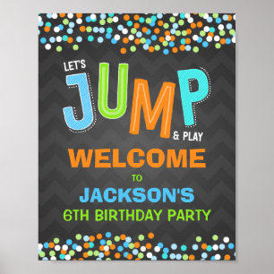 Introductie van Trampoline Birthday Party Supply W Poster