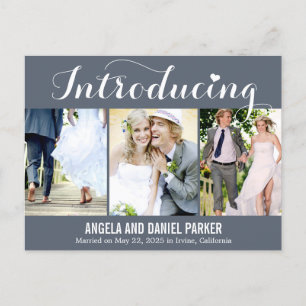 Introduction douce Faire-part Mariage - gris
