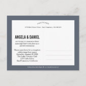 Introduction douce Faire-part Mariage - gris (Dos)