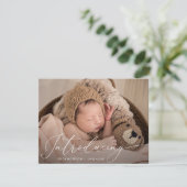 INTRODUCTION | faire-part de naissance de script s (Debout devant)