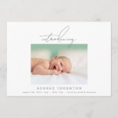 introduction faire-part de naissance photo simple (Devant)